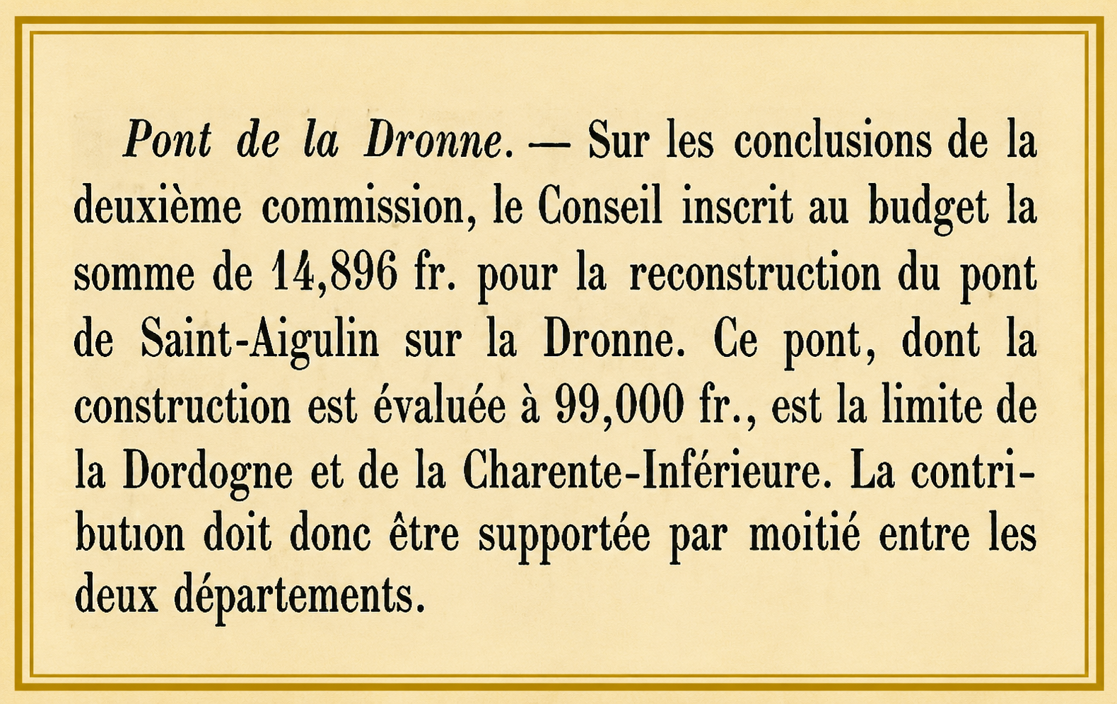 Le Nouvelliste de La Rochelle, 12 octobre 1861