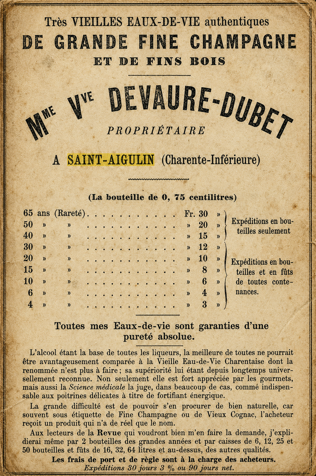 Quand l'eau-de-vie se faisait remède